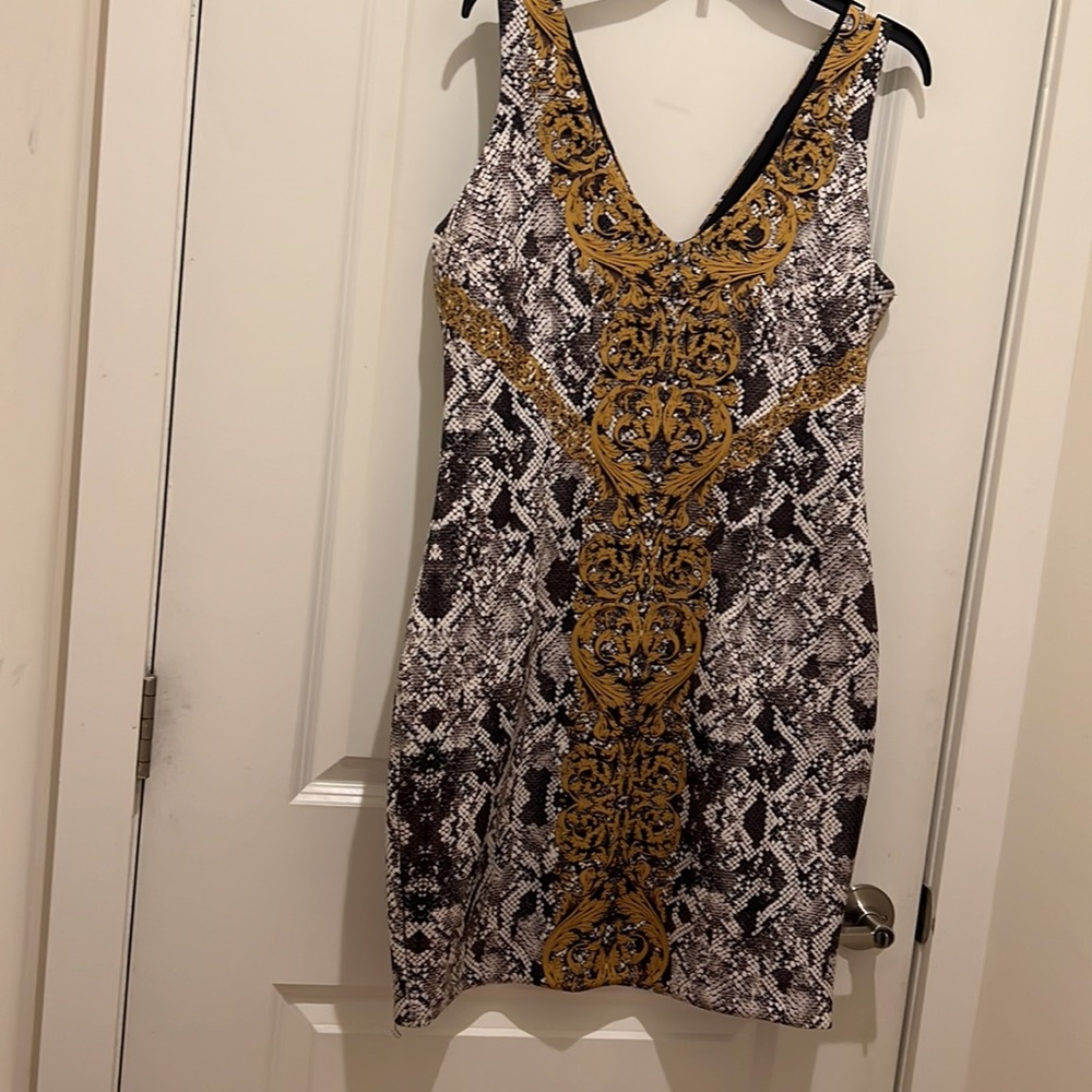 Guess dress women python NWT size XL New